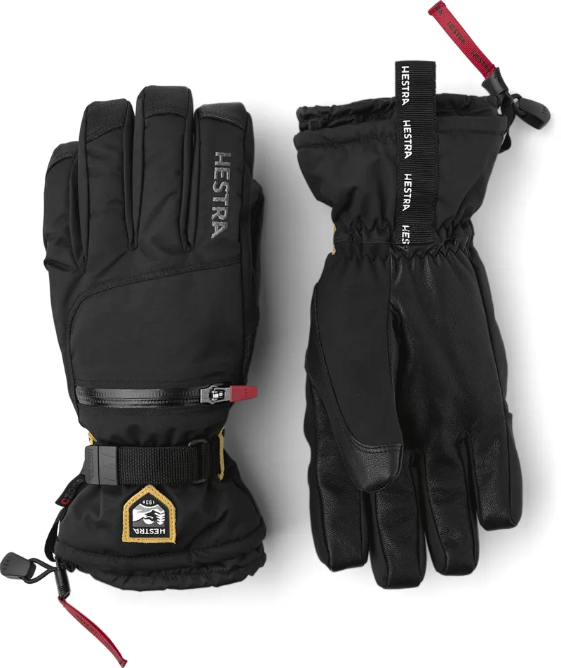 Hestra All Mountain Czone Mens Ski Gloves - Black